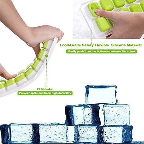 "US Sense Easy-Release Ice Cube Tray - 6 Packs, 84 Cubes, Food-Grade PP & Organic Silicone, Portable & Separable, Dishwasher Safe, Effortless Cleaning & Usage"