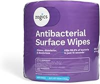 Vista 2 de Zogics Toallitas antibacterianas – Toallitas desinfectantes para desinfectar y limpiar superficies y equipos, toallitas de limpieza antibacterianas