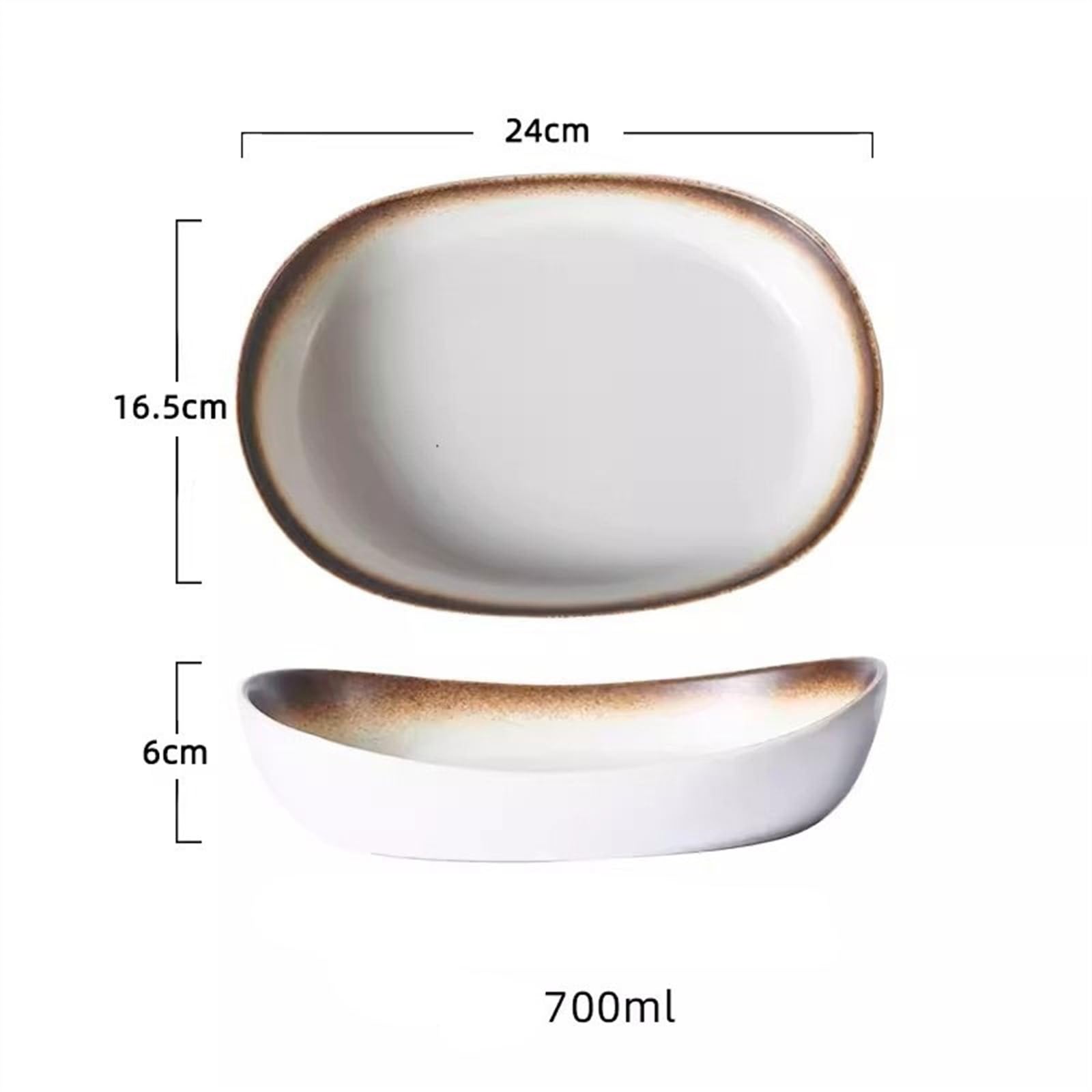 Versátil Bandeja for hornear resistente a altas temperaturas, plato for el hogar(Dark blue,10inches)