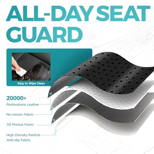 Image of Custom Fit Seat Covers for Ford Mustang Coupe 2015-2025, Black