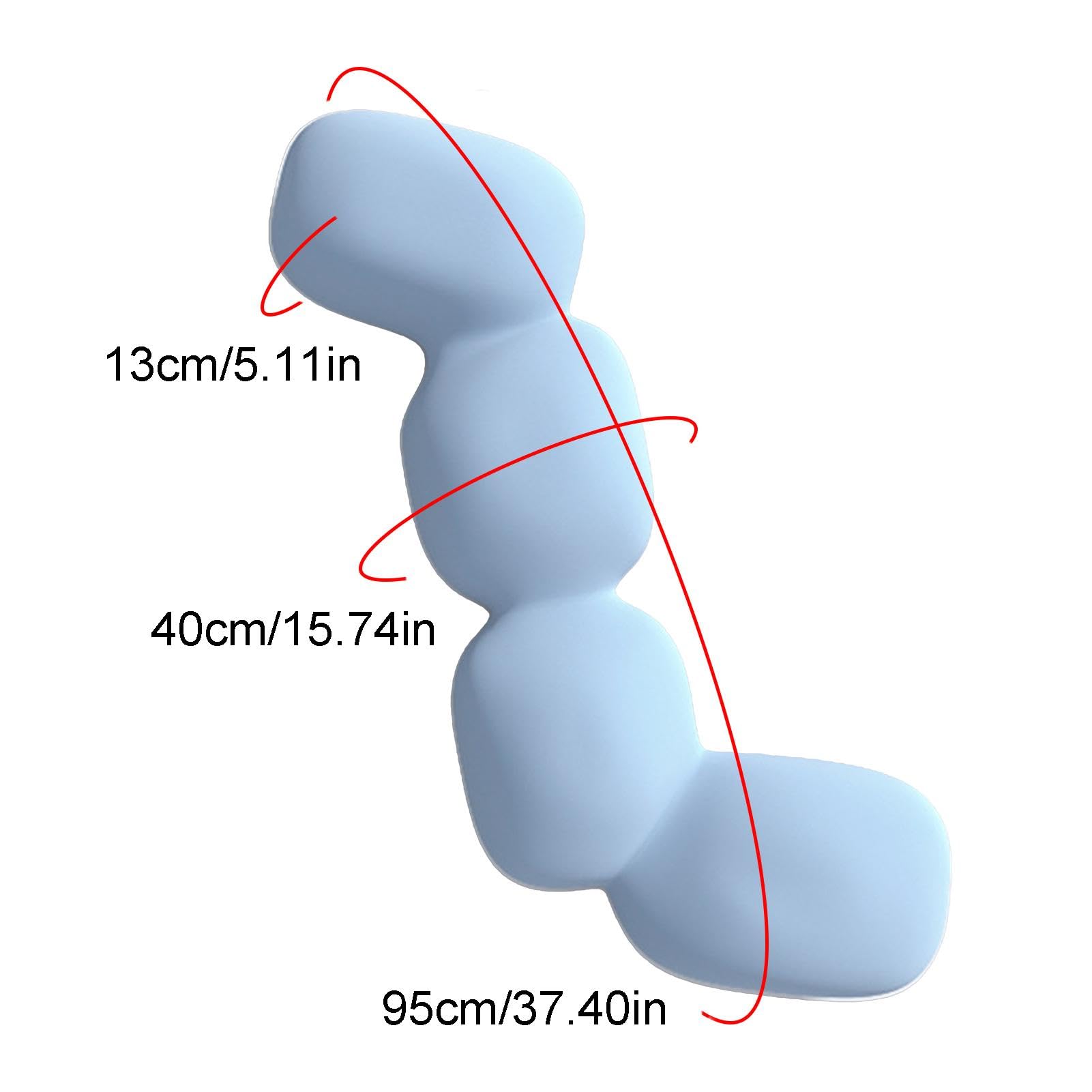 Almohada de Cuerpo para Adultos, Almohada en Forma de hipocampo | almohada de cuerpo transpirable, inserto de almohada de cuerpo largo y transpirable con de almohada con cremallera, rop