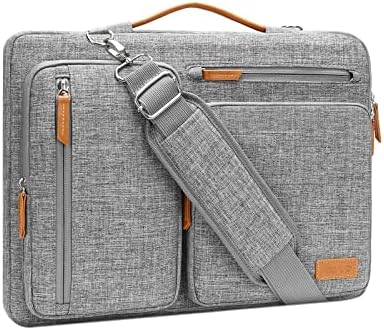 MOSISO 360 Beschermende Laptop Schoudertas, Side Open