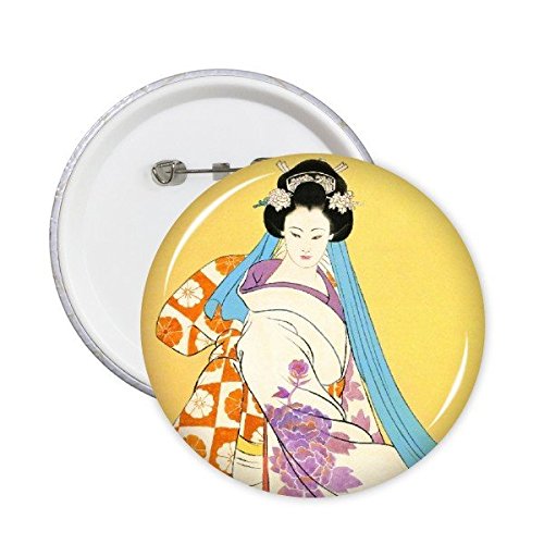 Badge Ukiyo au style japonais : l'accessoire idéal pour personnaliser un sac à dos