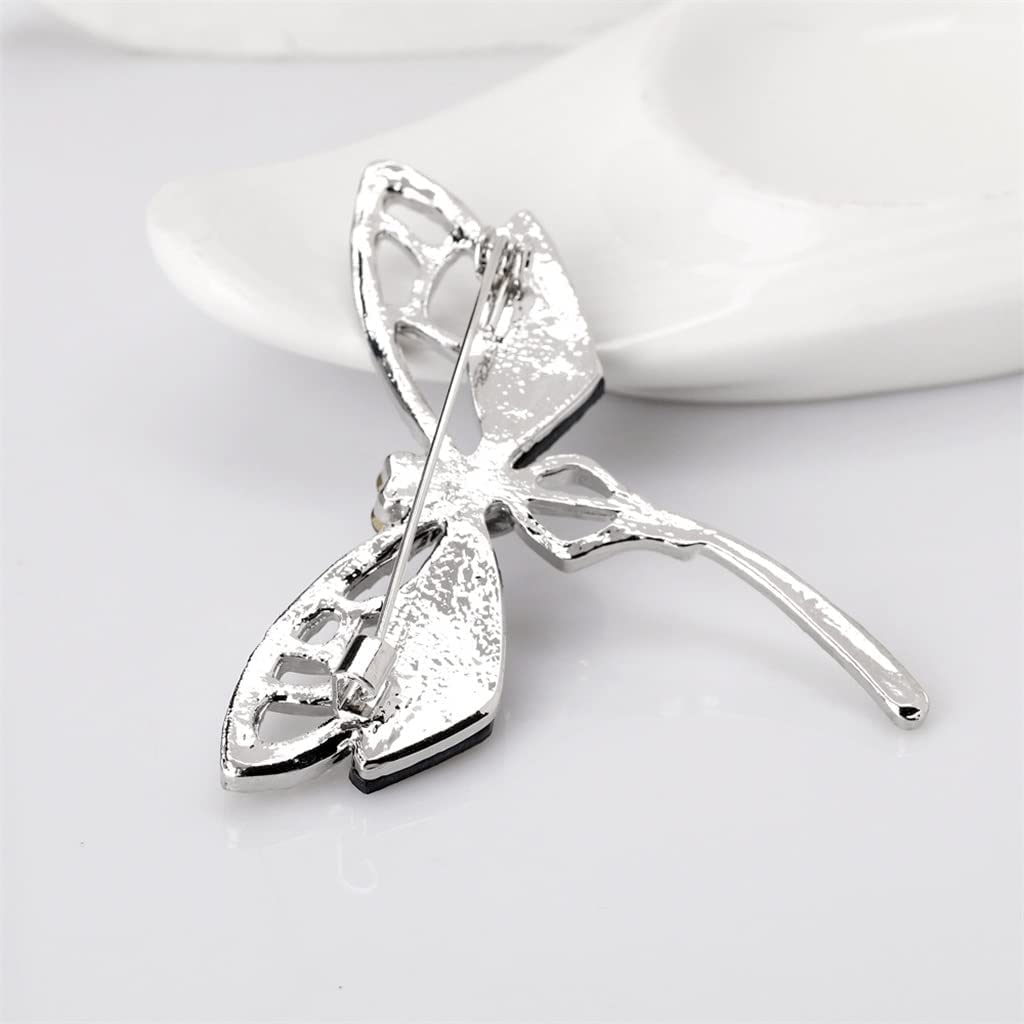 Spille Lega a Forma di Libellula Spilla per Cappotti Giacche Collare Pin Sciarpa Decorazione Scialle Pin Corpetto Squisito Spilla