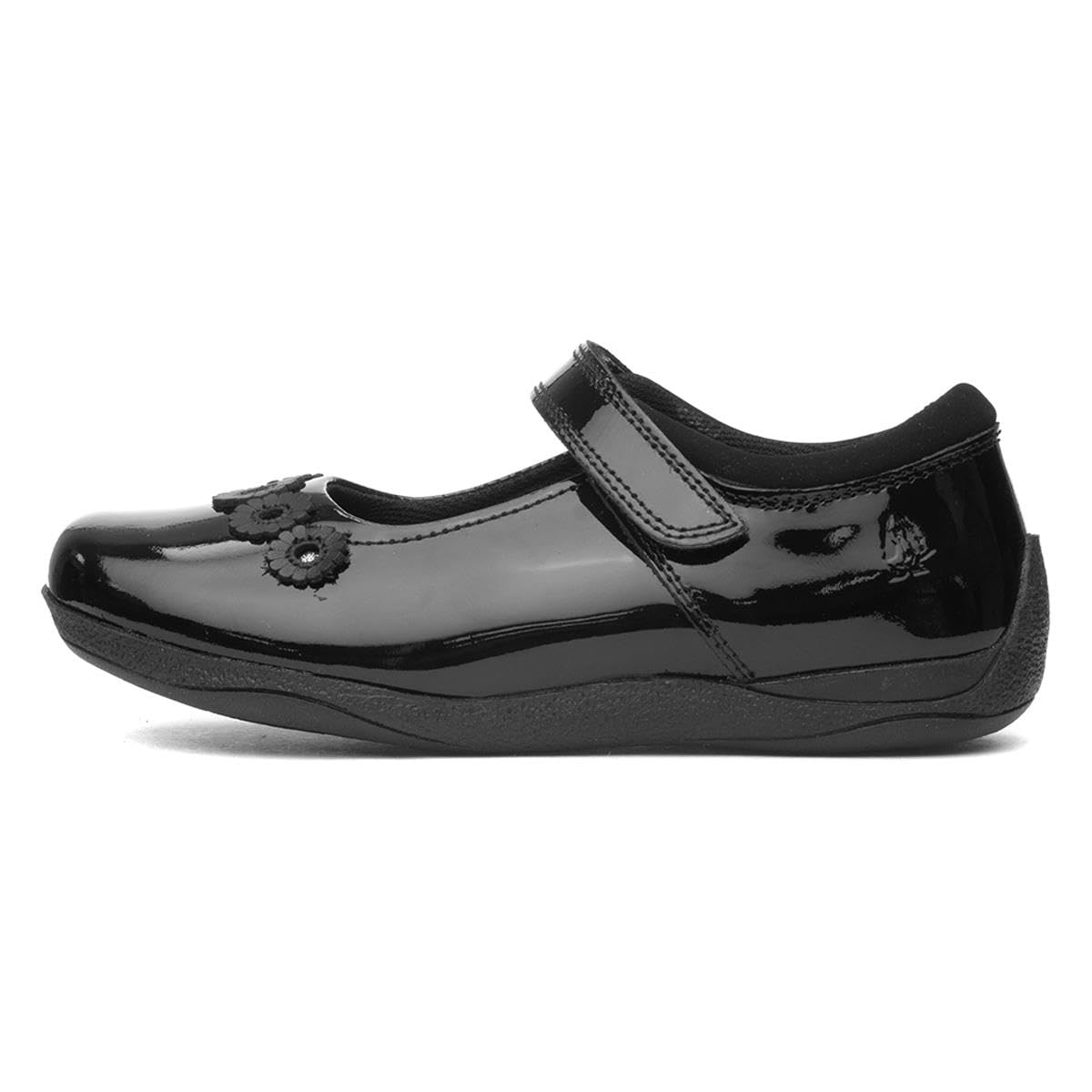 Hush Puppies Girls   Black Christina Patent Shoes in Size 6, BrandAlley