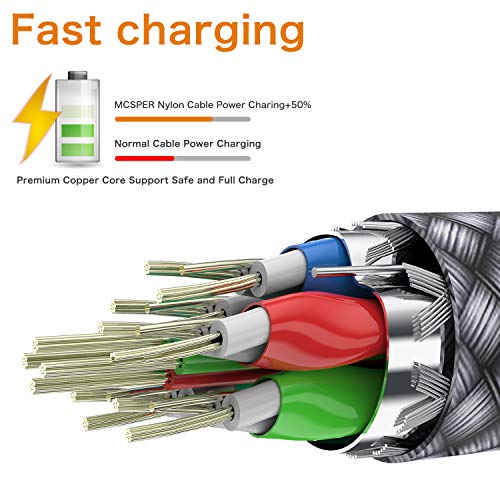 Short Usb C Cable(0.5Ft 2-Pack),Usb Type C Charger Nylon Braided Fast Charging Cord Compatible Samsung Galaxy S10+ S9 S8 Plus,Note 9 8,Lg G6 G7 V35,Pixel 2 Xl,Perfect Size For Power Bank (Grey) #TOP4