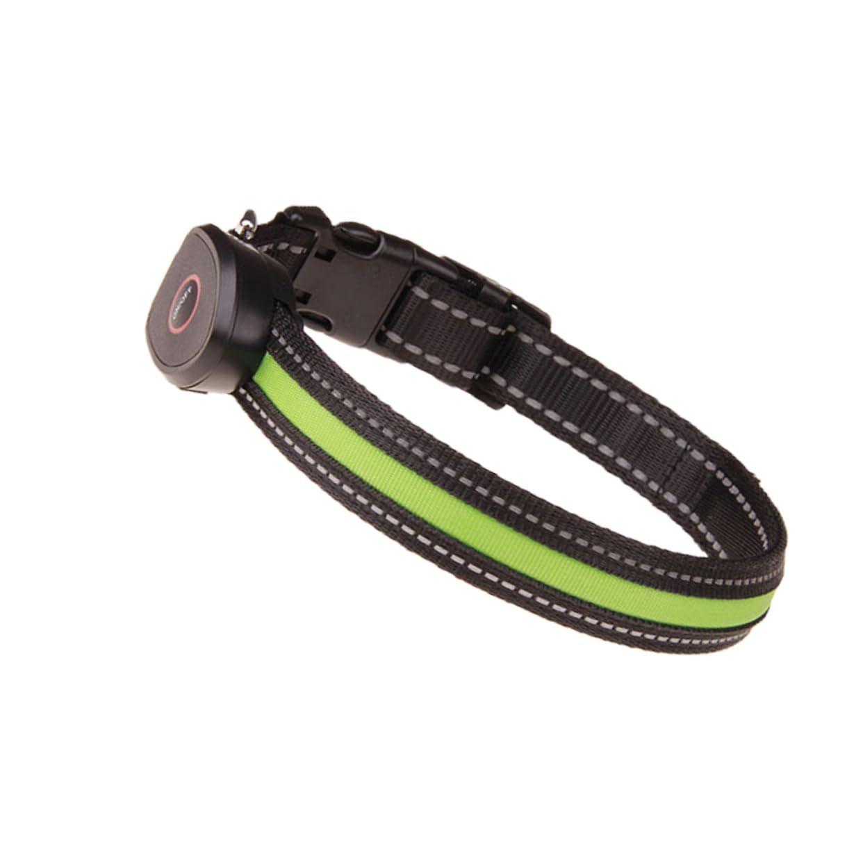 Beavorty Collier de Sécurité pour Chien Lot de 3 Pièces Lumières LED Réglables Rechargeables Vert Taille