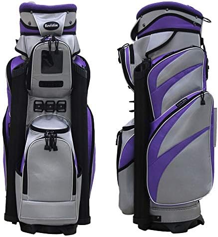 Revelation New Golf Commander Deluxe Cart Bag 14-Way Top – Grey/Purple
