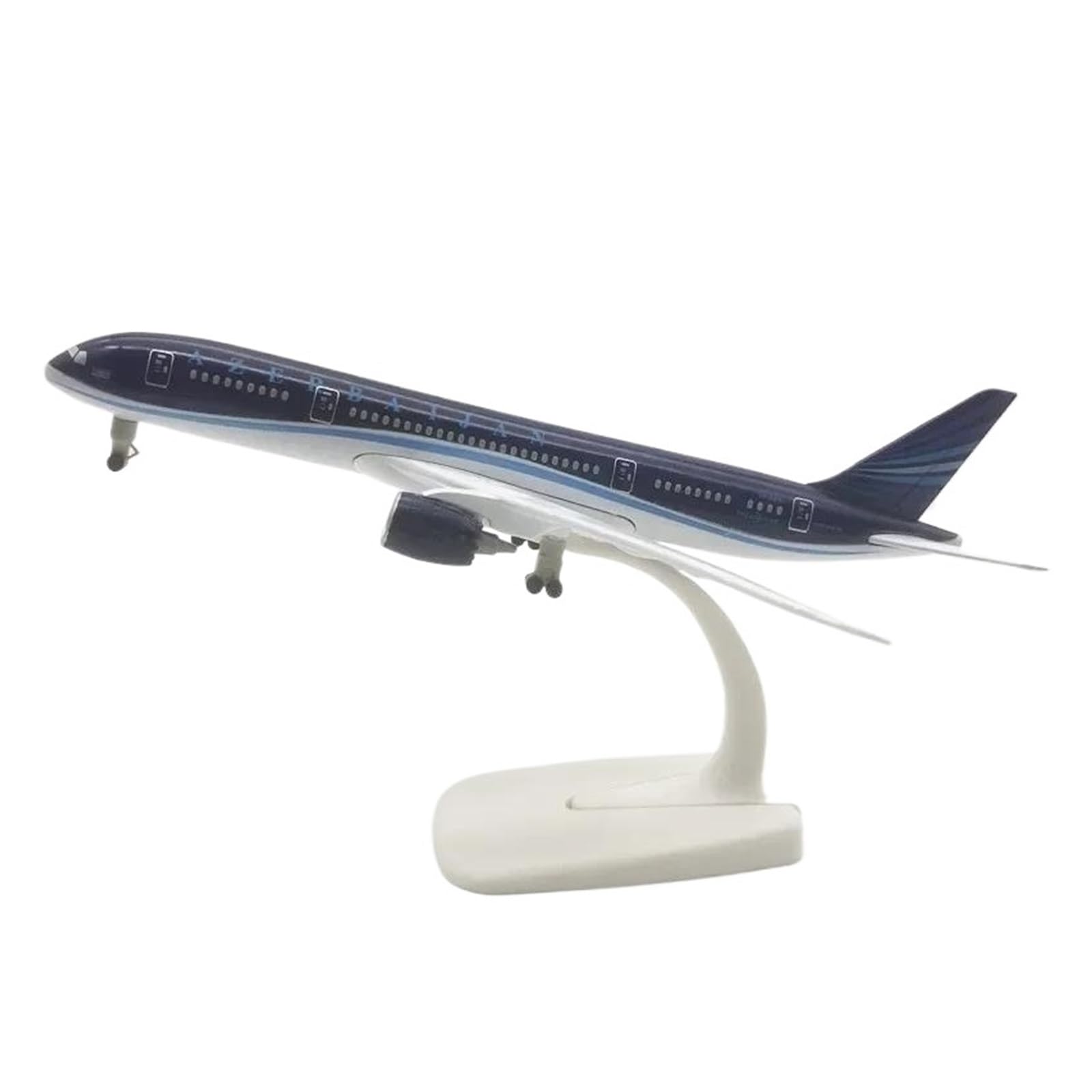 Odlewane zabawki samoloty Ozdoba z pamiątkami na 20 cm stopu Boeing 787 AZERBEJDŻAN Model samolotu Akcesoria do dekoracji wnętrz Wyświetlacz na biurko Modele samolotów do zbierania i wyświetlania