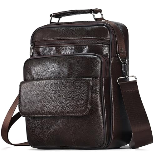 JOYIR Genuine Leather Small Messenger Bag for Men Crossbody Shoul...