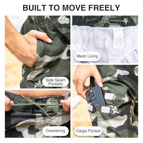 Image of Kanu Surf Boys' Avalon Quick Dry UPF 50+ Beach Swim Trunk