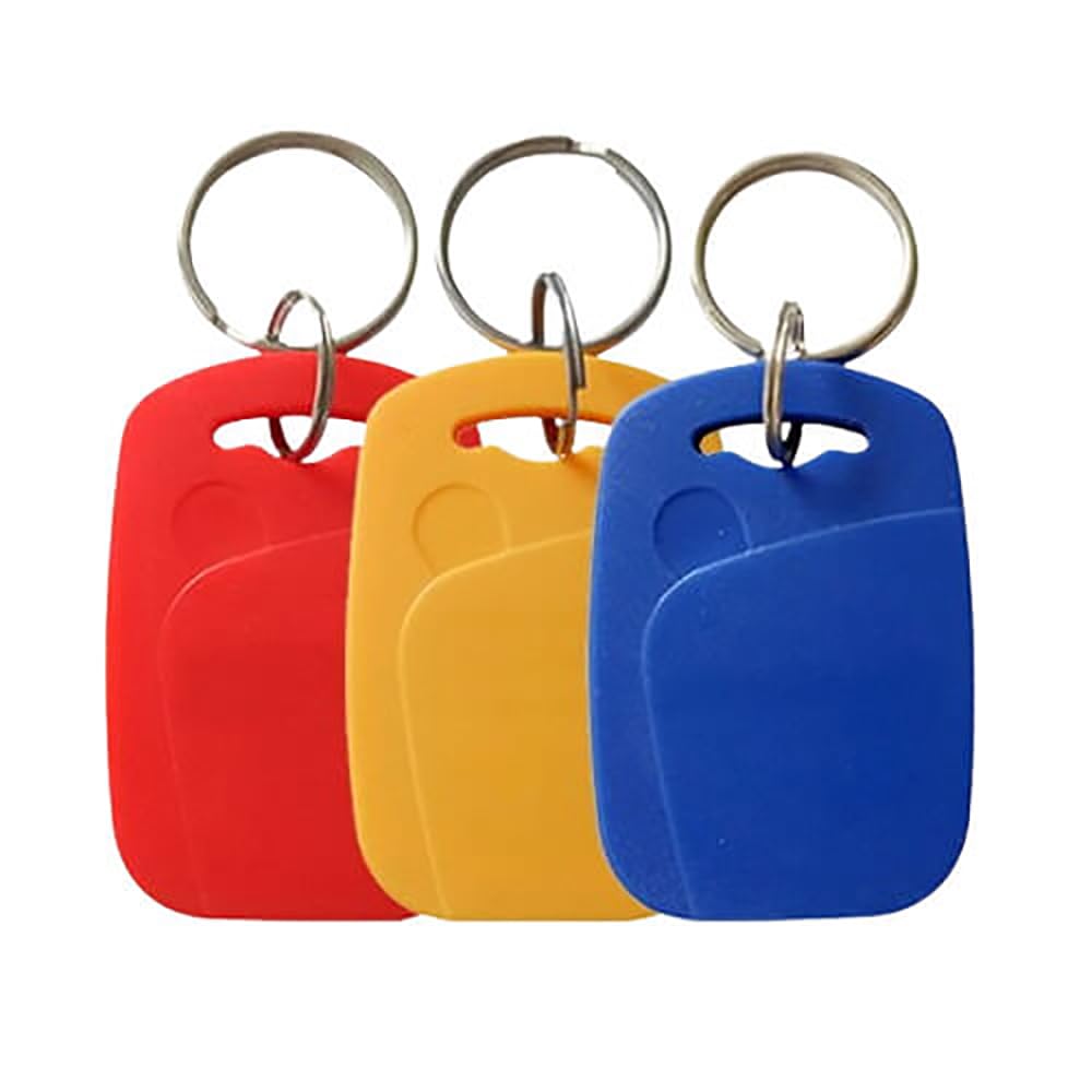 Rubik Magic RFID Tags/Keys FOB ID-125Khz + 13.56Mhz IC Type-A (Dual Chip) Both Writeable Compatible with Mifare HID Honeywell and Others (3 Pieces)