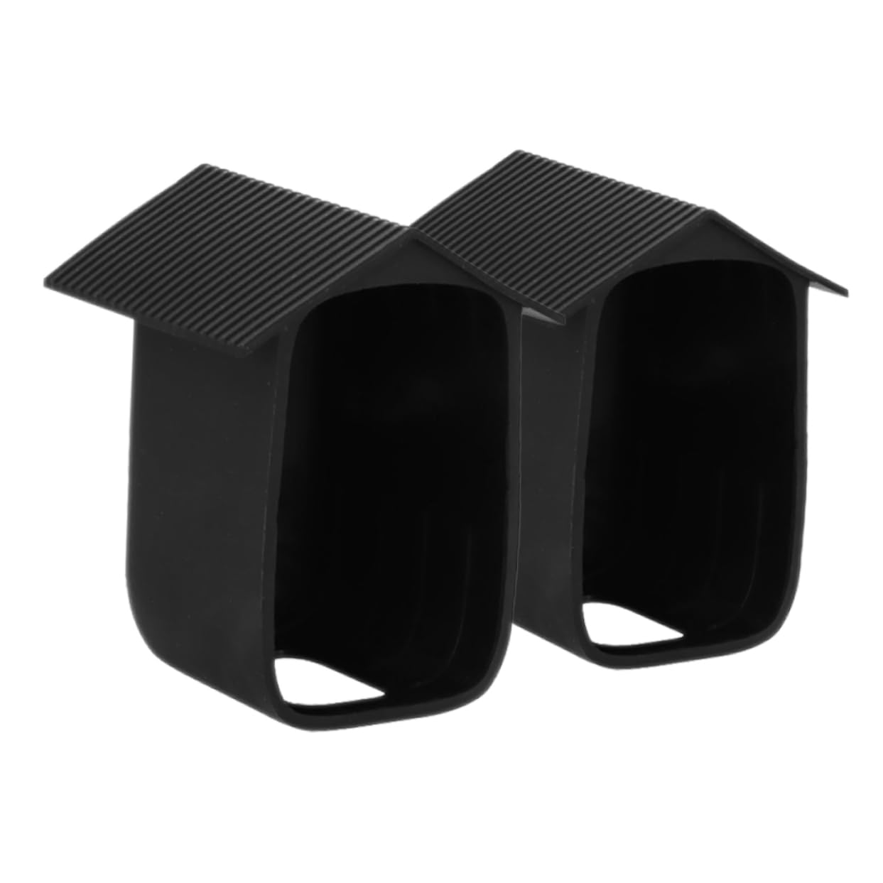 HOMSFOU 4 Set Custodia Della Fotocamera Custodia Fotocamera Copertura Antipioggia Protettivo Sicurezza Esterna Macchinetta Fotografica Protezione Per Esterna Black 2 Pezzi*4