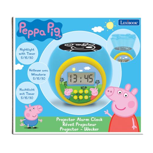Lexibook, Peppa Pig Réveil Projecteur, RL977PP