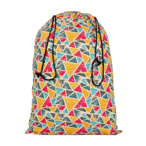 Image of ArtzFolio Grunge Triangle D2 | Reusable Sack Bag | Bag for Gym, Storage, Vegetable & Travel