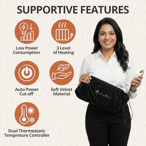 Black Olive Electric Heating Belt for Back Pain, Large, Black - Image 4