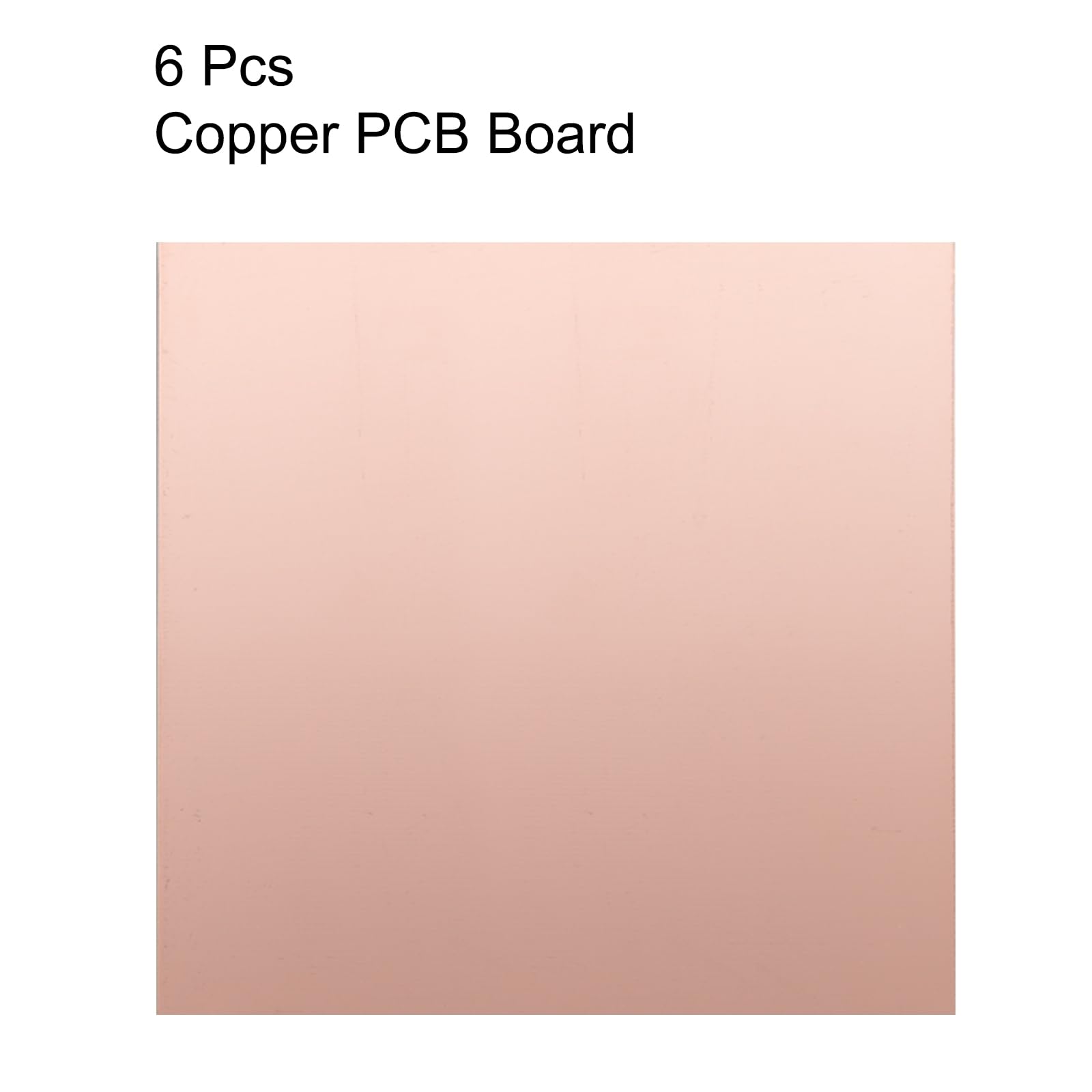 uxcell 6 placas de circuito PCB laminadas de cobre de doble cara de 200 x 200 mm, FR4 de 2 mm de grosor, placa PCB para prototipado de bricolaje