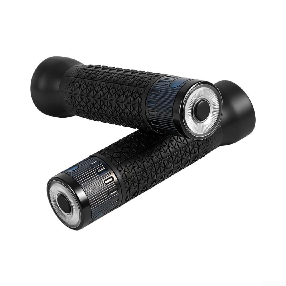 Clignotants sans fil pour scooter électrique et vélo avec poignées de guidon et télécommande étanches IP65 Noir 22 mm