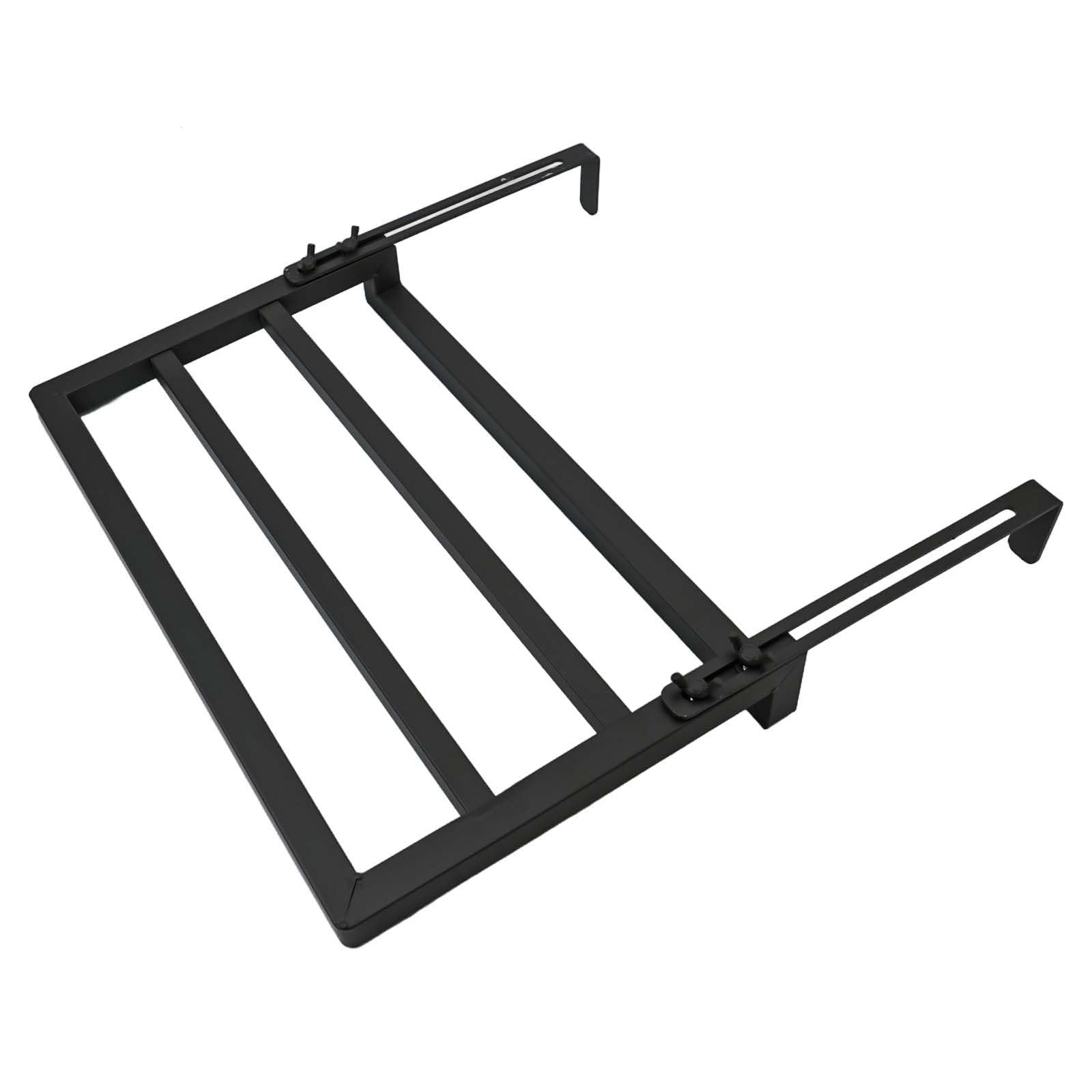 Faltbarer Heizkörper-Wäscheständer, 40 x 25 cm, platzsparender Halter für Handtücher und Kleidung, Schwarz