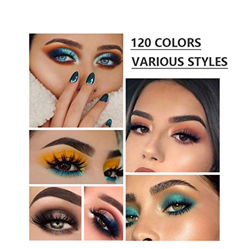 FantasyDay 120 Farben Hochpigmentierte Warme Natürliche Matt Schminke Lidschatten Palette Makeup Kit - Augenschatten Eyeshadow Make Up Kosmetik Make-up Palette Schimmer Set – Bild 6