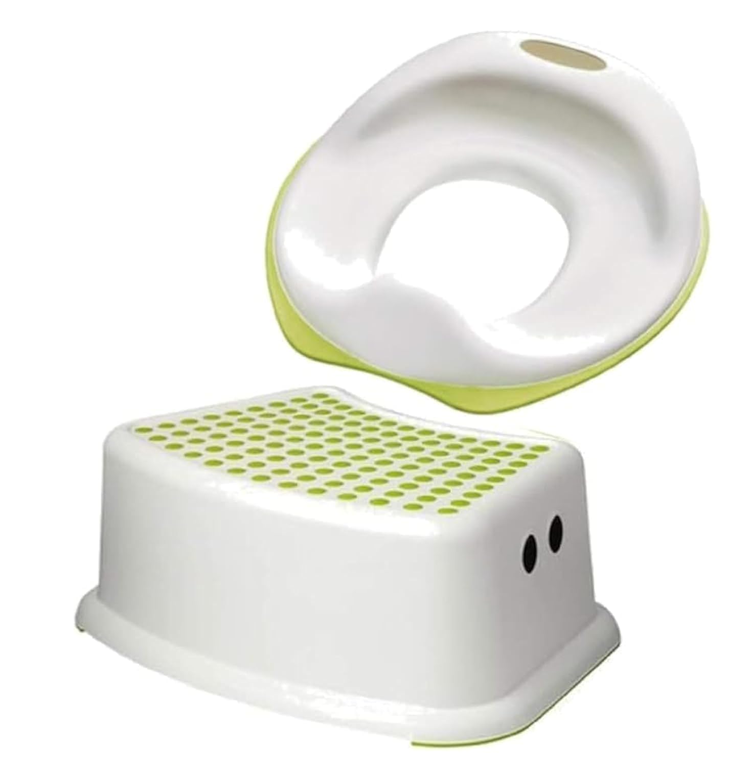 Ikea Tossing 102.727.88 Unisex Toddler Toilet Training Seat Bundled with Forsiktig 602.484.18 Step Stool (White and Green)-picture-19