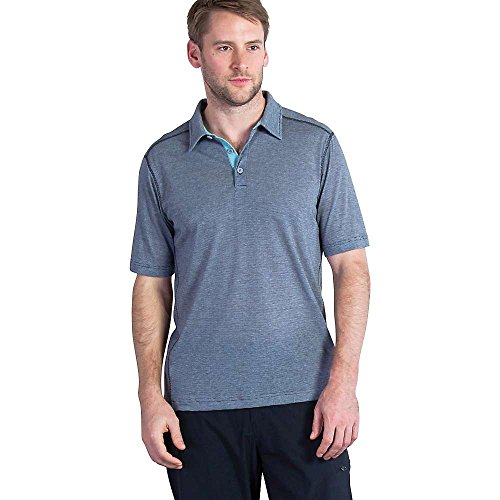 ExOfficio Men's Sol Cool Jacquard Polo Short Sleeve Shirt