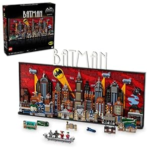 LEGO DC Batman: The Animated Series Gotham City Build and Display Adult Set with Minifigures, DC Collectible Gift for Fans of Super Hero Action and Adventure Movies, 76271