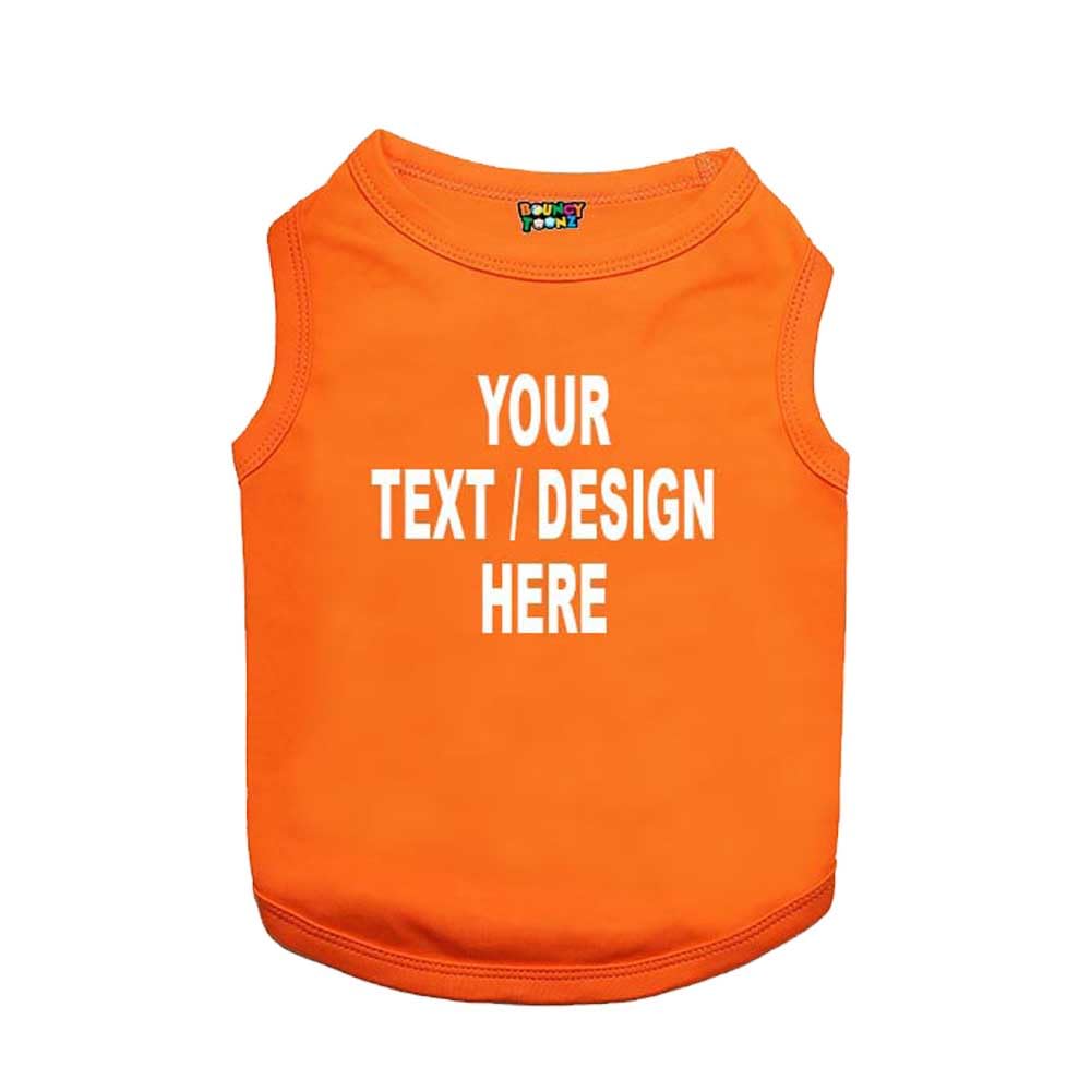 Bouncy Toonz Dog Dress Clothes - Dog Tshirts 3XL- Dog Tshirts Large Dogs Labrador (Dog-yourdesign-Orange) (B0D17DZ729) Amazon Price History, Amazon Price Tracker