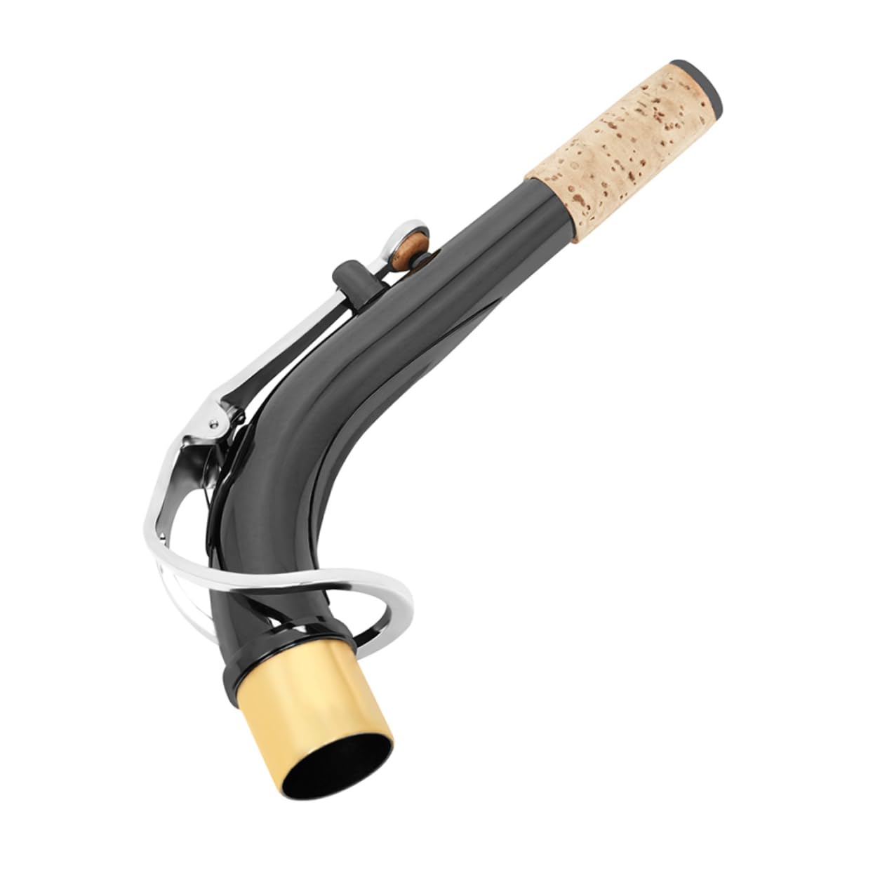 ibasenice 3pièces Saxophone Alto Bend Neck Laiton Plaqué Avec Embout Accessoire De Réparation Pour Instrument De Musique De Tube Flexible Pour Saxophonistes