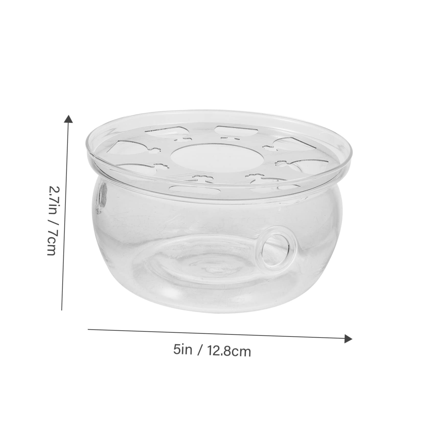 FUNOMOCYA Glass Teapot Warmer Stand Tea Kettle Base Tea Pot Heater Non-Slip Decorative Base