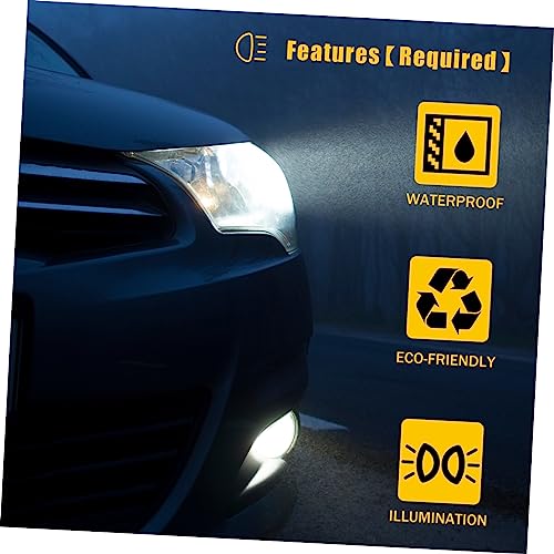 Faros delanteros led para evitar fatiga visual luces de trabajo nocturna coche 2u 4