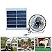 Ventilatore Solare da Esterno Ventilatore da Tavolo con Pannello Solare Ventilatore Portatile Solare 12V 10W per Serra, Camper, Pollaio Campeggio, Viaggio