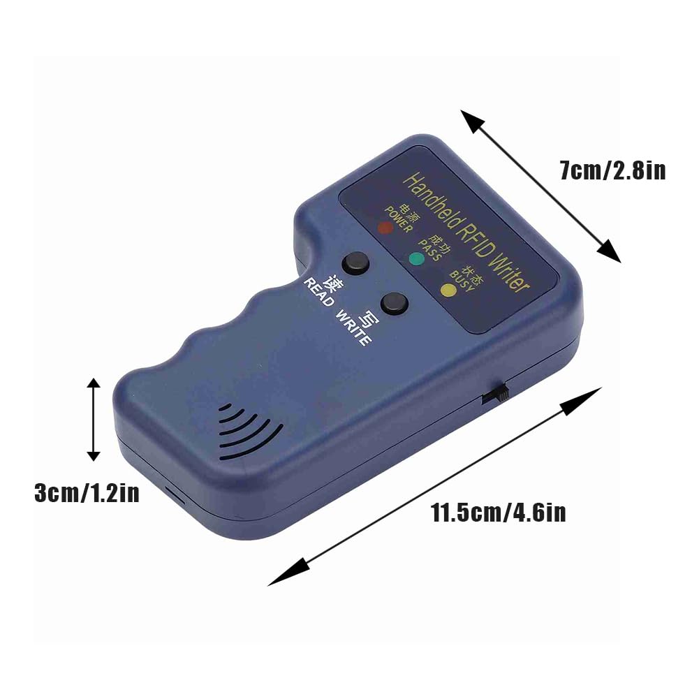 Tiiyee RFID Reader Writer, ID Kopierer Writer Reader 125khz Kartenleser Kloner NFC Reader Chipleser Duplizierer Schreiber Backup Unterstützung Mit 6 Beschreibbaren Karten RFID Kopierer