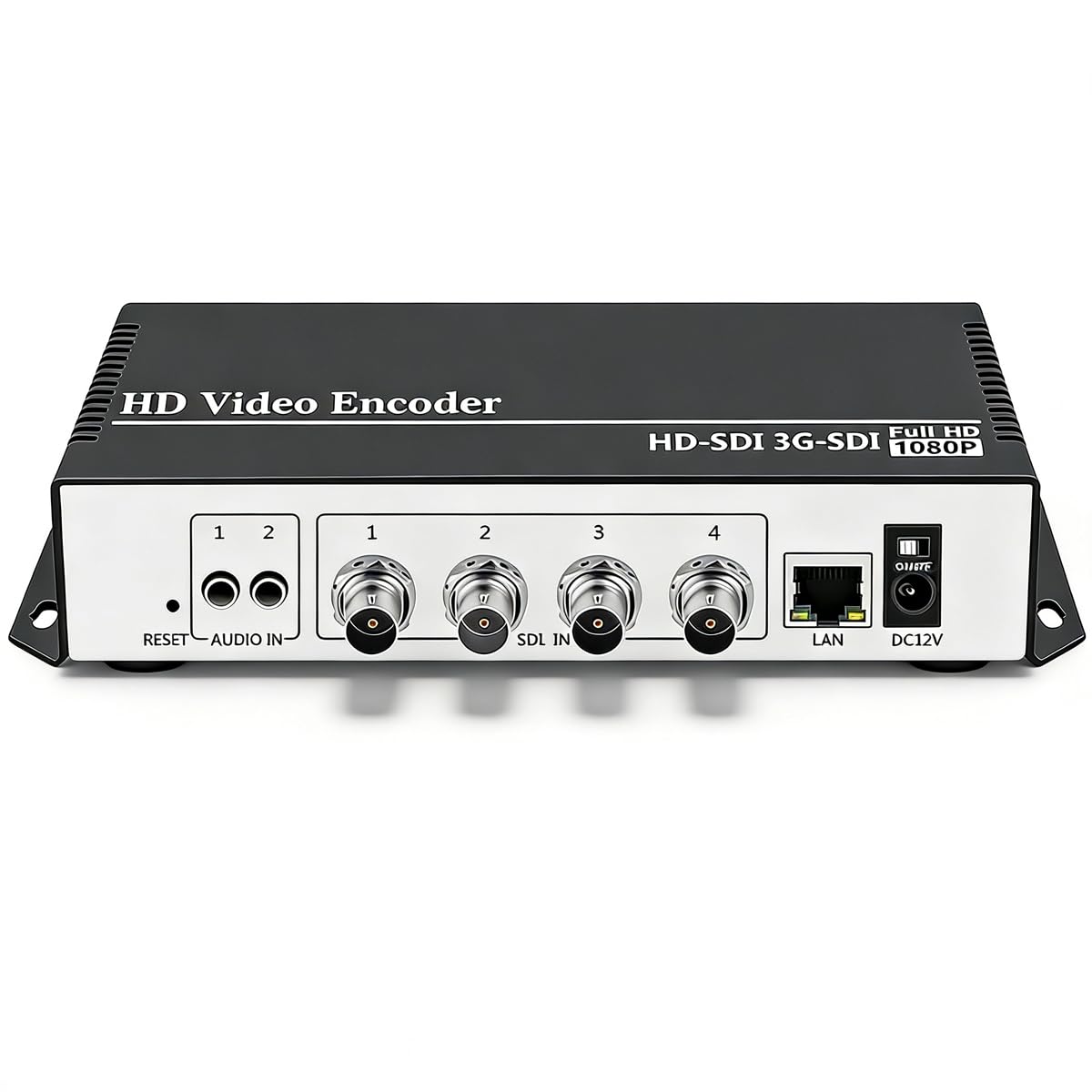 Multi-channel 4K SD HD 3G 6G SDI to IP Network Video Stream Encoder Hardware Supports HTTP RTSP RTMPS UDP HLS SRT Multicast, Compatible with Streaming Servers such as OBS, Vmix, YouTube, Facebook Live