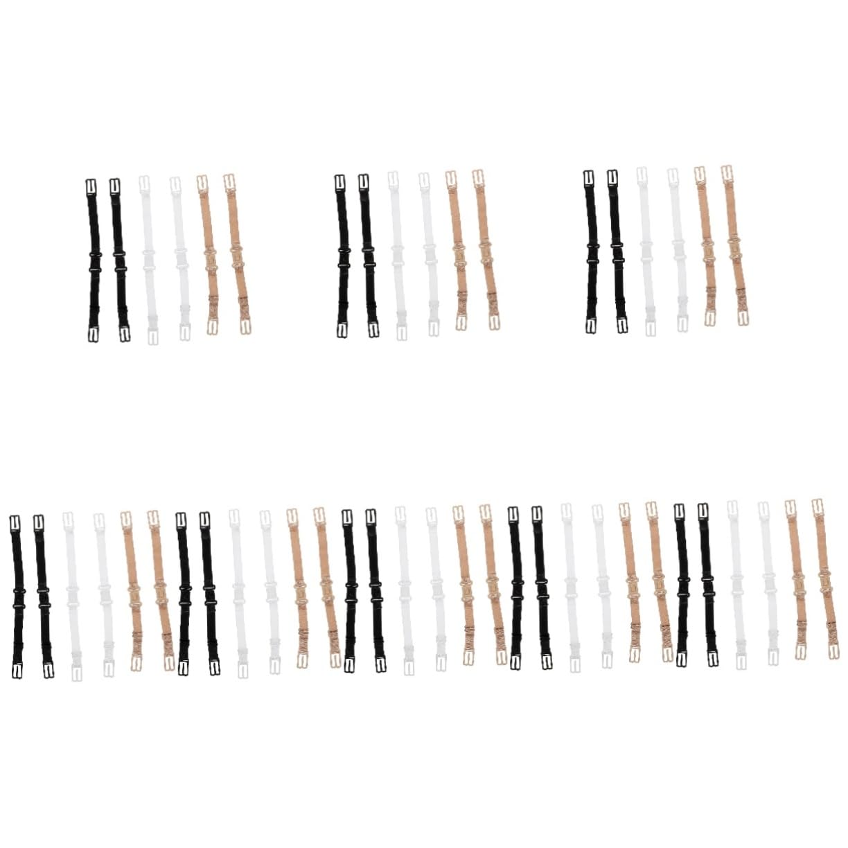 SHERCHPRY 48pièces Bretelles De Soutien- Élastiques Réglables Accessoires De Lingerie Couleurs Assorties