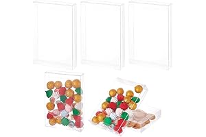 BENECREAT 10PCS Clear Display Boxes for Packaging