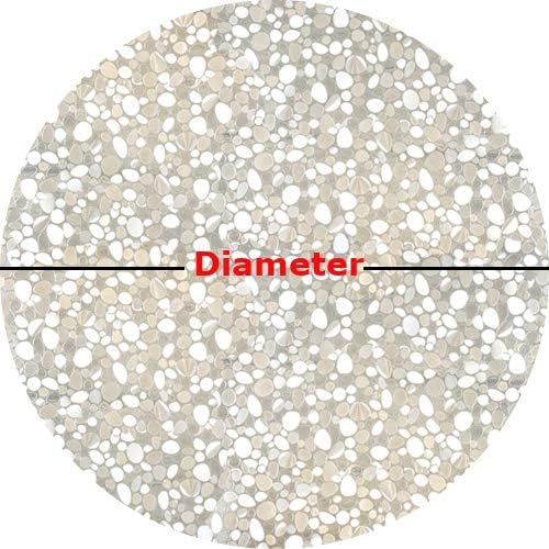 Miniatura 2 de Autotech Park Película precortada para ventana, diseño de guijarros, autoestática, 18 pulgadas de diámetro