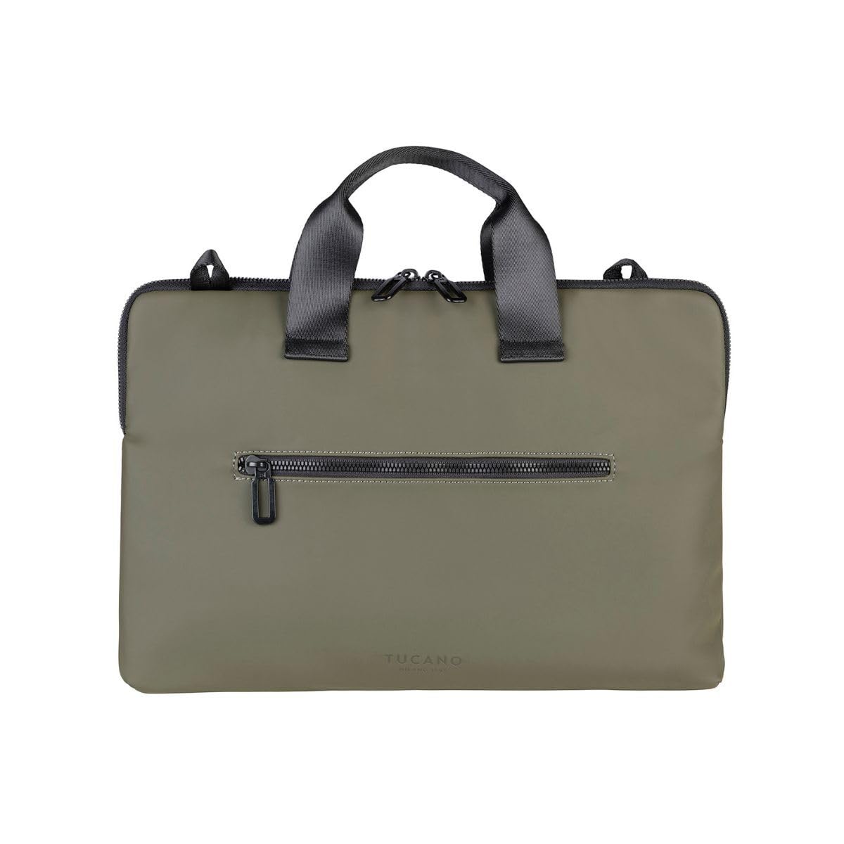TUCANO GOMMO - Sleeve für 15,6 Zoll und MacBook 16 Zoll, gummiertes Material - Militärgrün/Khaki