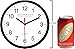 Always Home Westminster Clock Company 8 Inch Quartz Wall Clock (Standard Clock) Non-Ticking/Battery Operated for School Office Classroom