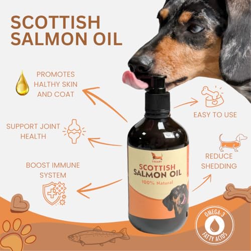 Scottish Salmon Oil for Dogs & Cats 500ml | Natural Omega 3 6 9 Fish Oil Supplement | Grain-Free Skin & Coat Support | Promotes Joint, Heart, Brain & Immune Health | Easy Pump Bottle - Image 5