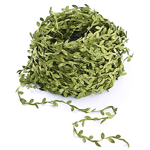 Lvydec Artificial Vine Greenery Garland, 265 Feet Green Leaves Ri...