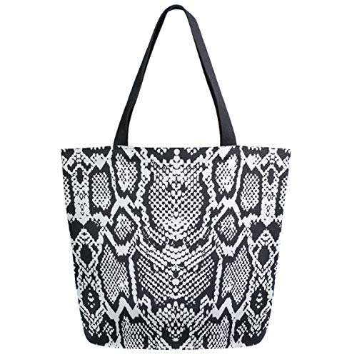 Stylish Canvas Shoulder Tote Bag, Bees Skulls USA Flag Extra Large Handle Bag for Men Women Gym Beach Travel Shopping