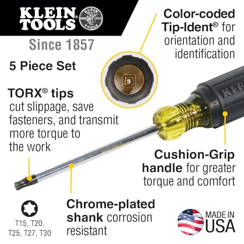 Klein Tools 5-Piece TORX Set