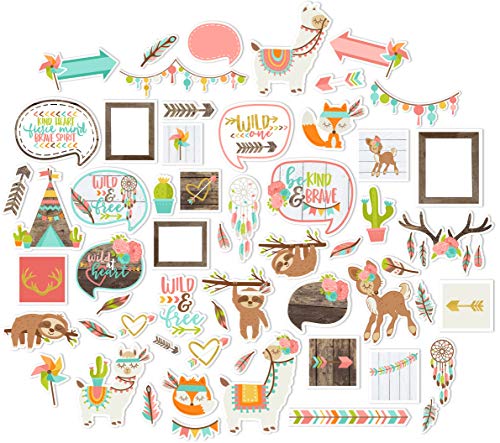 Paper Die Cuts - Be Brave - Over 60 Cardstock Scrapbook Die Cuts - by Miss Kate Cuttables