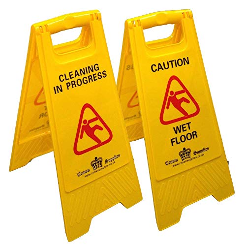 Professional Wet Floor Sign - Cleaning In Progress/Caution Wet Floor