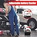Car Battery Carrier - Adjustable Lift Handle, Rubber Pads Rack | Stainless Steel Battery Removal Tool, Side Lift Rack for Easy Battery Carrying, Automotive Maintenance, Garage Use, Heavy Duty Support
