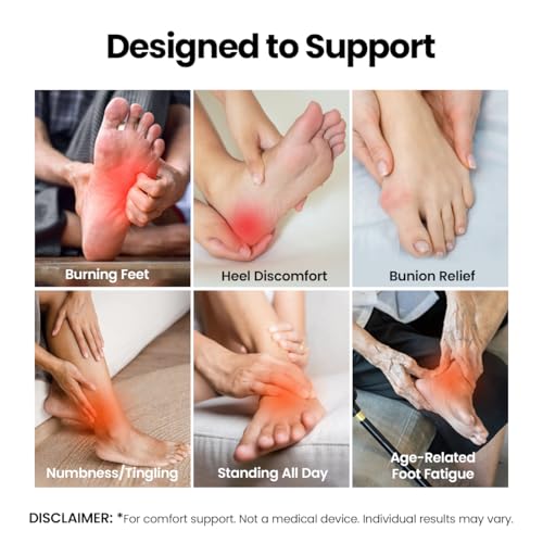 Image of DIRTS Original Foot Alignment 5-Toe Separator Orthopedic Cotton Socks for Women & Men - Bunion Corrector & Plantar Fasciitis Support(Black, M)