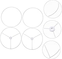 Vista 4 de Angoily 2 juegos de pantalla de hierro, marco redondo resistente para lámparas de techo, diseño elegante, fácil montaje para decoración del hogar