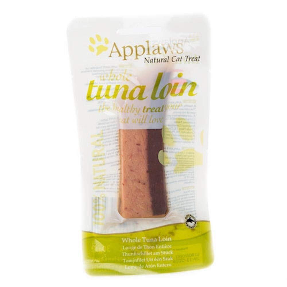 SNACK Natural para Gatos - LOMOS Pescado – Lomos de Atún y Caballa – 12 Unidades - APPLAWS | ANIMALUJOS