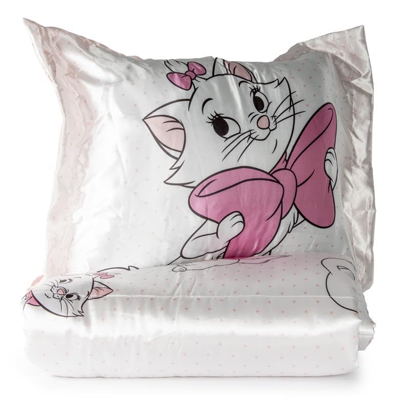 Image of Disney Aristocats Marie Queen Comforter Set 7 Piece Kids Bedding, White